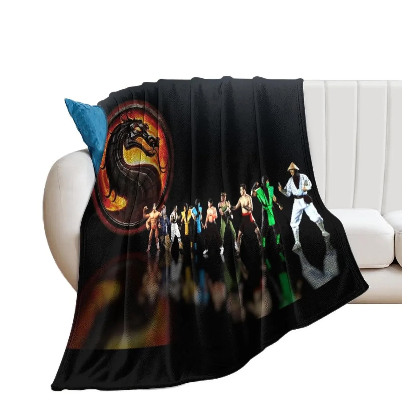 

Mortal Kombat pixel art Throw Blanket Comforter Flannels Sofa Throw Soft Beds Blankets