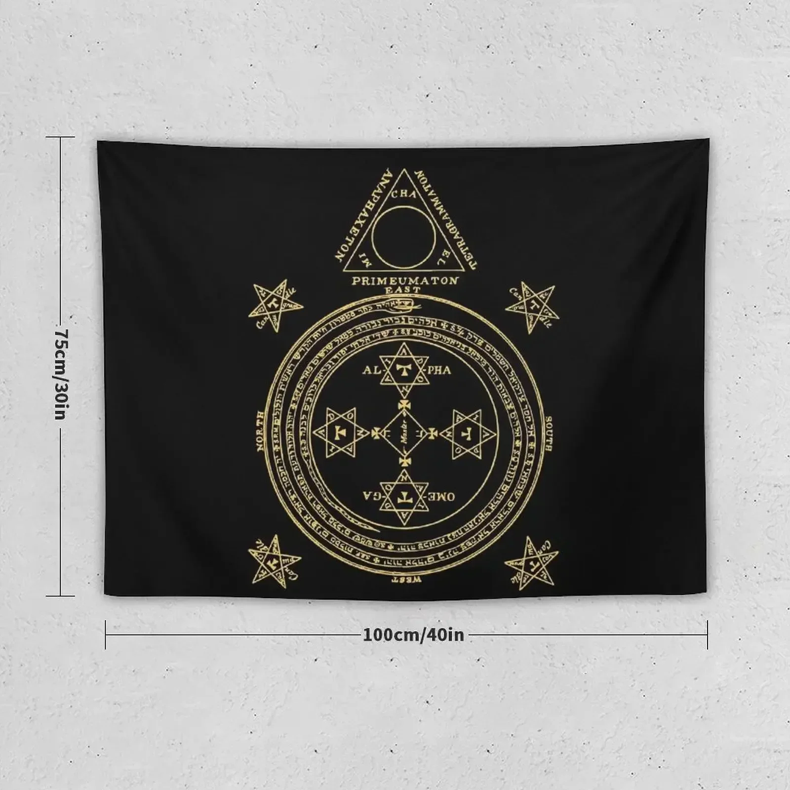 Goetia Circle of Solomon Ceremonial Magick Occult Grimoire Tapestry Luxury Living Room Decoration Bedrooms Decor Tapestry