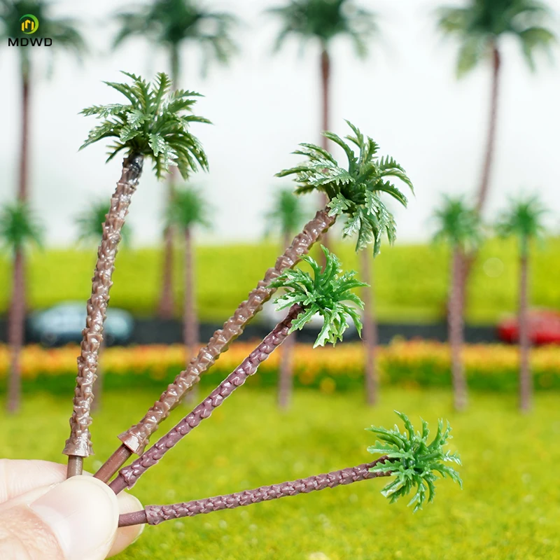 

20pc5-21cm Palm Tree 1:50-1:1000 Scale Miniature Architecture Plastic Toys DIY Model Making HO N OO Scale for Scenery 100pcs/lot