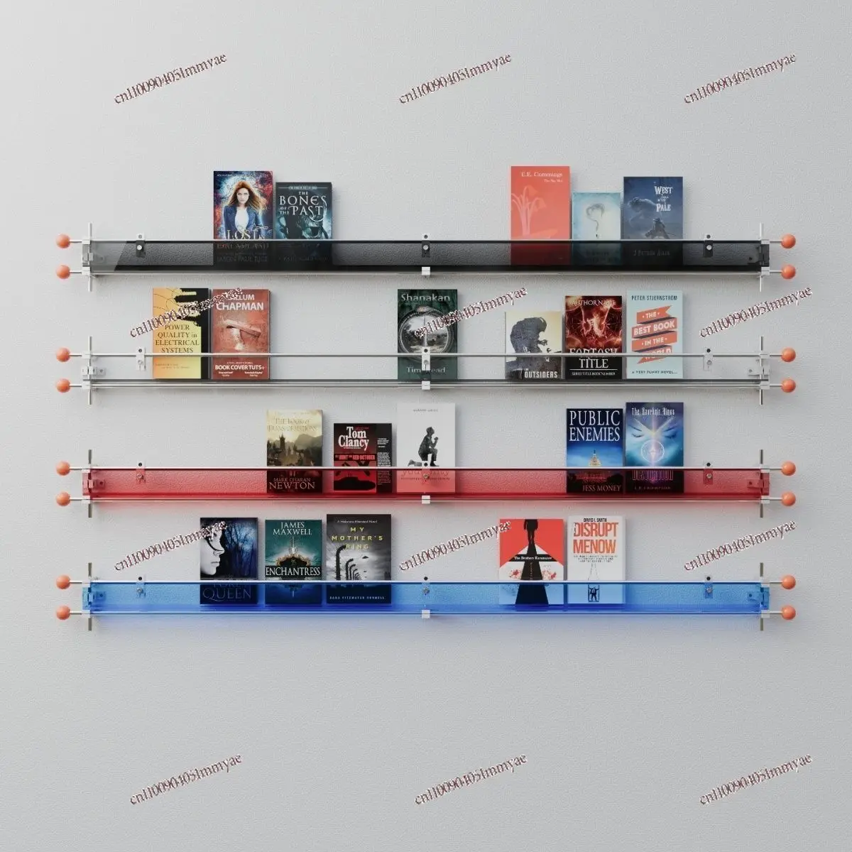 Optical axis Acrylic magazine rack Shelf Wall Creative book and newspaper shelf Optical axis