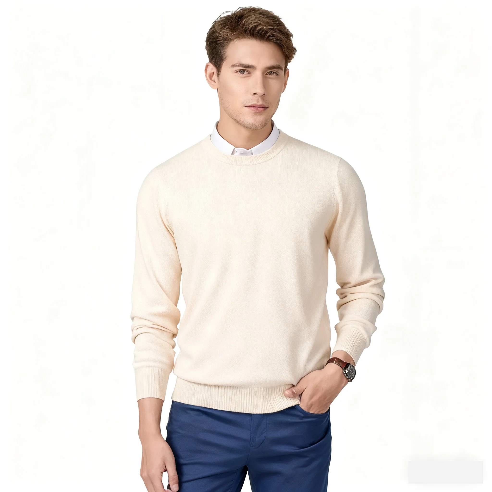 Beige O-Neck