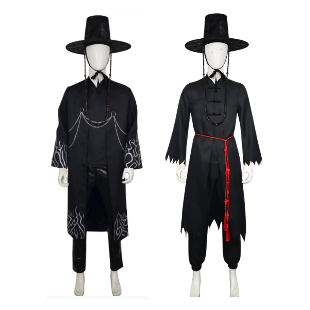 

K-POP Saja Boys Jinu Singer Dance Band Team Hunters Cosplay Costumes Adult Kid Men Halloween Carnival Party Role Play Outfit
