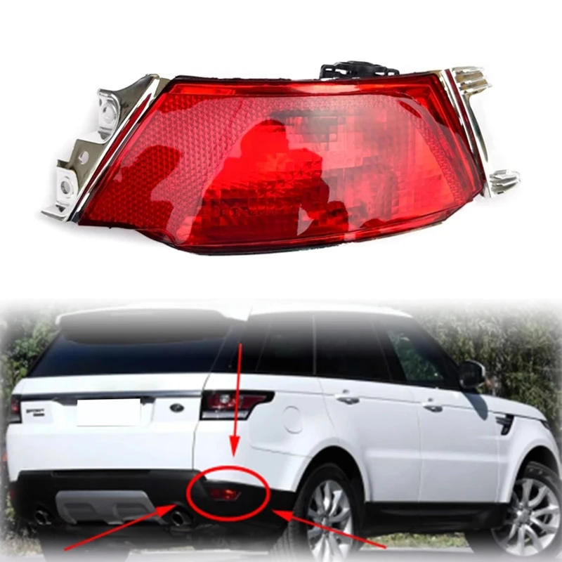 Car Rear Bumper Fog Lamp Light Red Lens For Land Rover Range Rover Sport L494 2014-2017