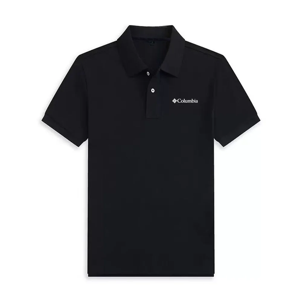 New style High end luxury brand fashion short sleeved high-end printed polo shirt summer new men's lapel T-shirt men's clothing