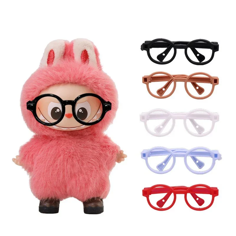 

Мини-очки Labubu для 10,5 см Labubu V4, булавка с изображением монстров для любви, кукольная одежда, аксессуары, Ropa Labubu