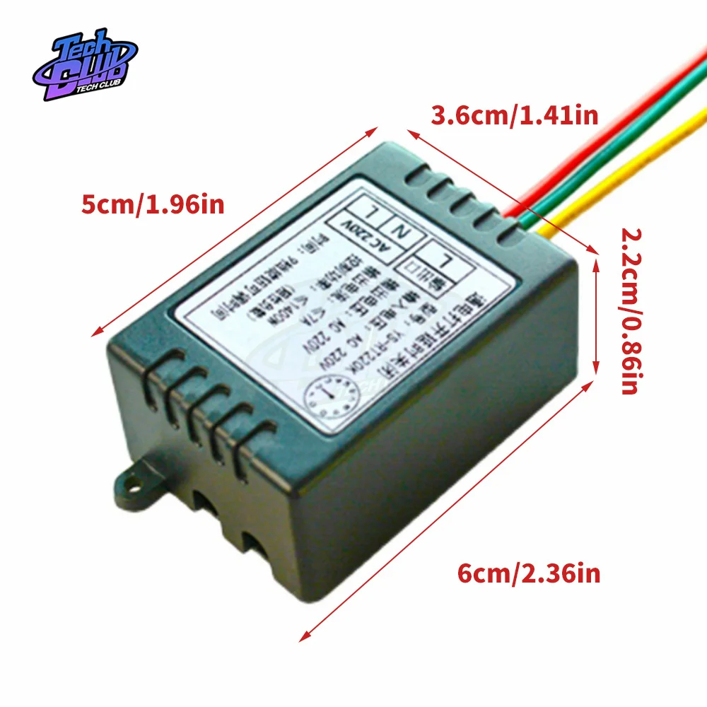 AC110V 220V Power-ON Delay Relay Module Voltage Output 180min Adjustable Switch Timer Delay Controller Power Supply Accessories