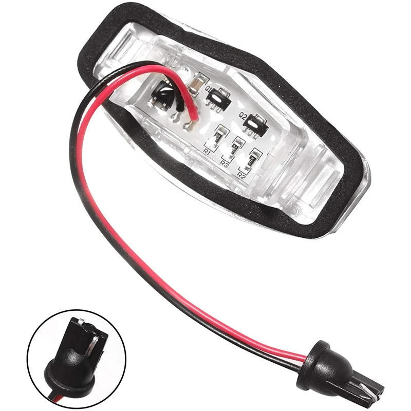 Luz LED blanca para matrícula de coche, accesorio de xenón para Acura MDX RDX Honda Accord Civic 34100S84A01 34100S0A013, 1 par