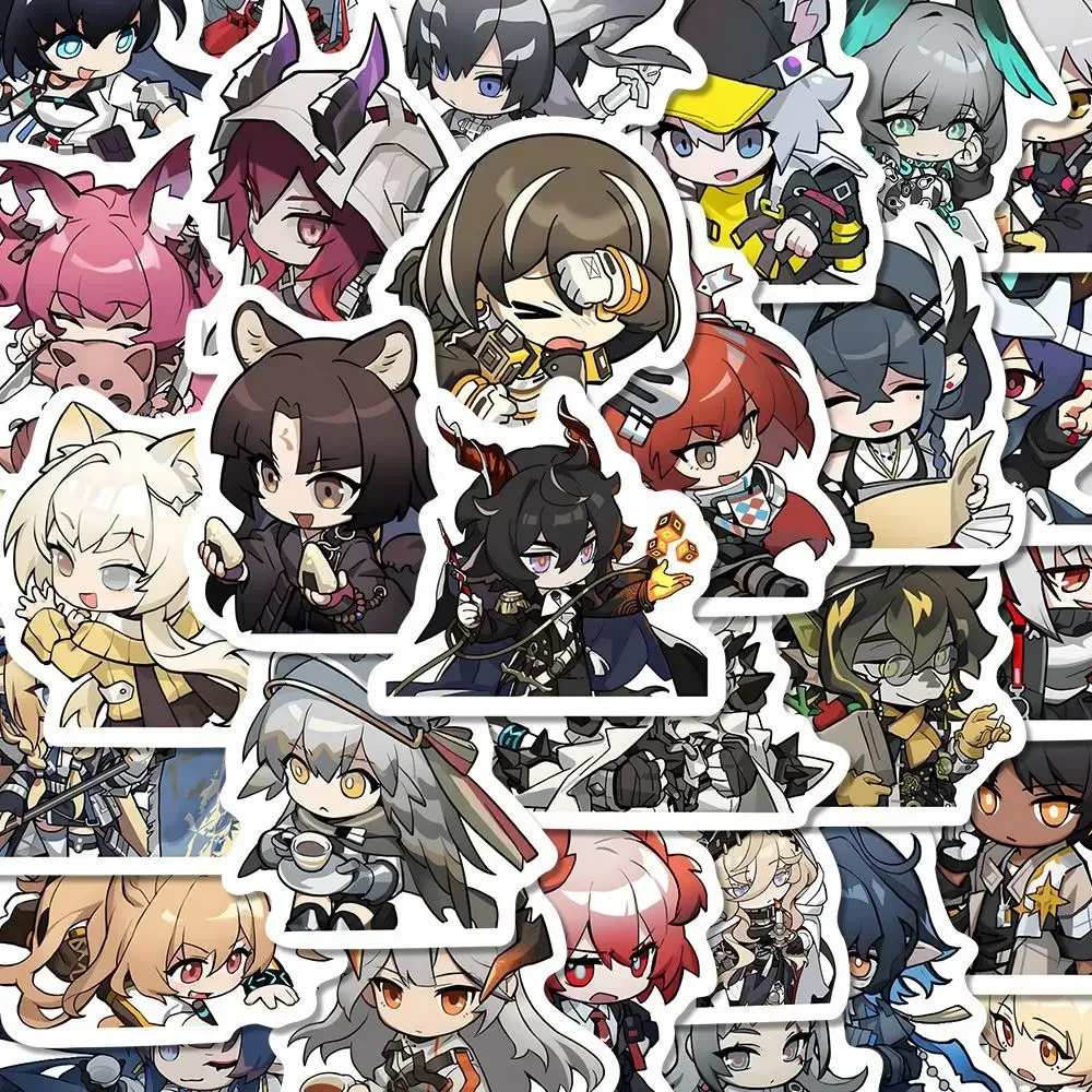 Arknights Cellinia Texas Exusiai Emperor Sora Kal'tsit Amiya аниме наклейка для сотового телефона, мотоцикла, ноутбука, водонепроницаемая наклейка на чашку