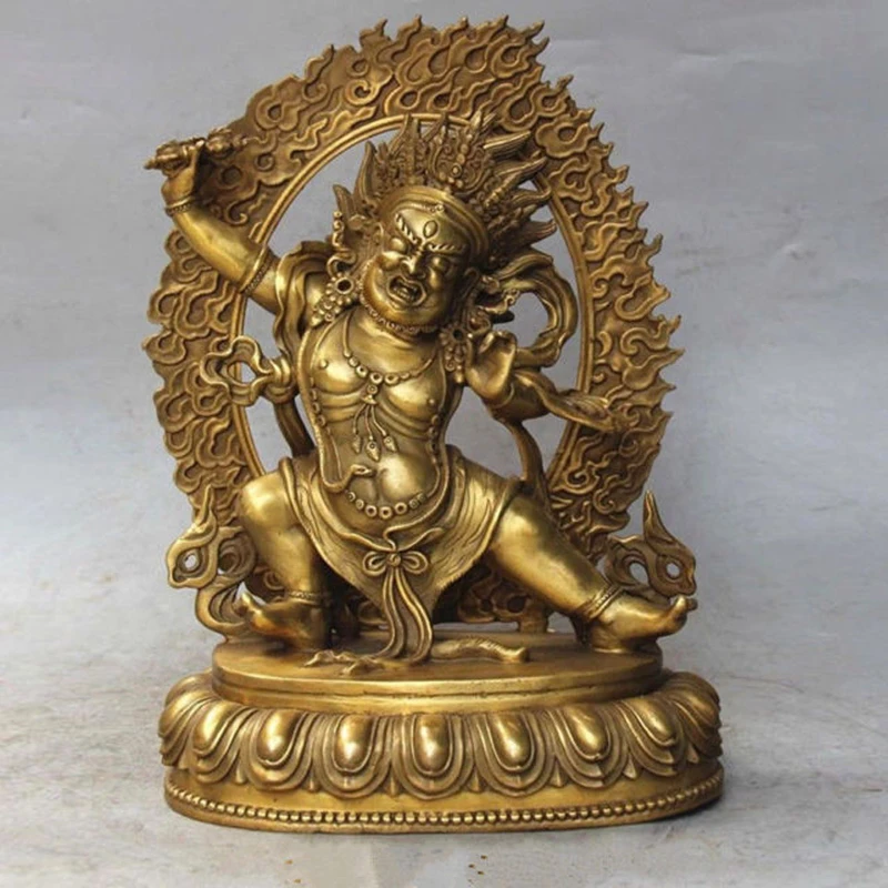 

Elaborate Chinese Classical Tibetan Buddhist Vajrapani (Chana Dorje) buddha Statue