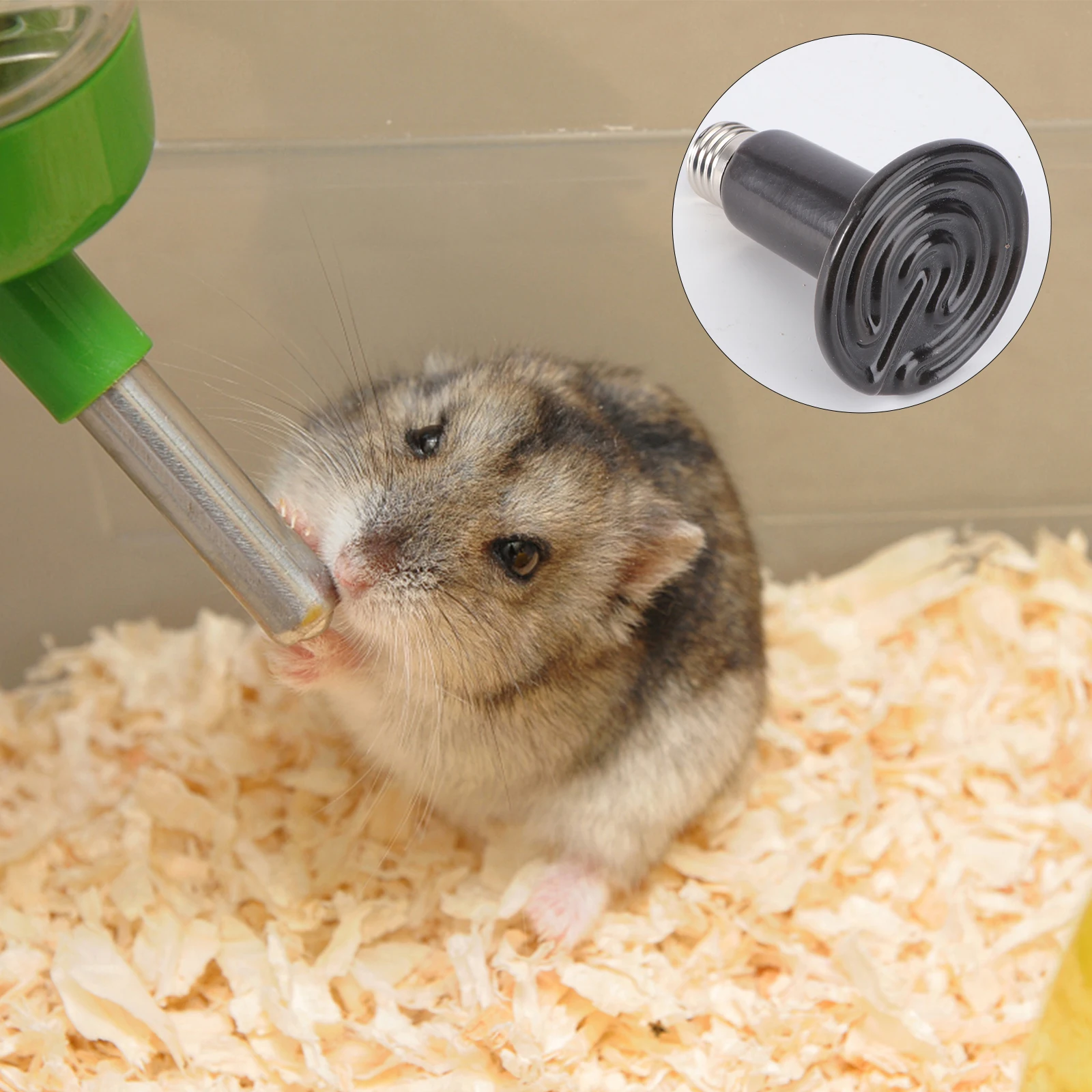 

100W Reptile Heat Light Ceramic Bulb Solid Ceramics Good Heat Radiation for Pets Reptile Heating Lamp