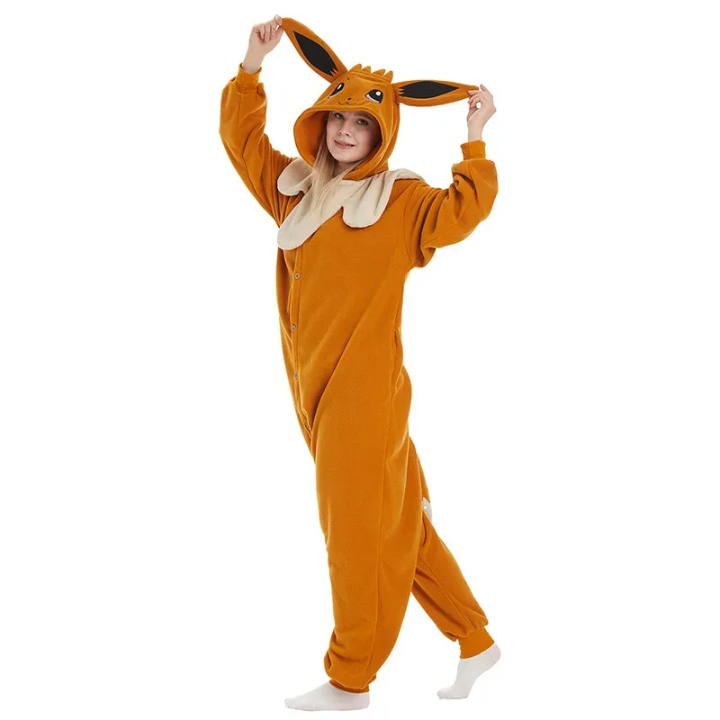

Косплей Аниме TAKARA TOMY Eevee Комбинезоны для взрослых Кигуруми Мультфильм Аниме Унисекс Пижама Хэллоуин Рождество Косплей Праздник Пар 72-й