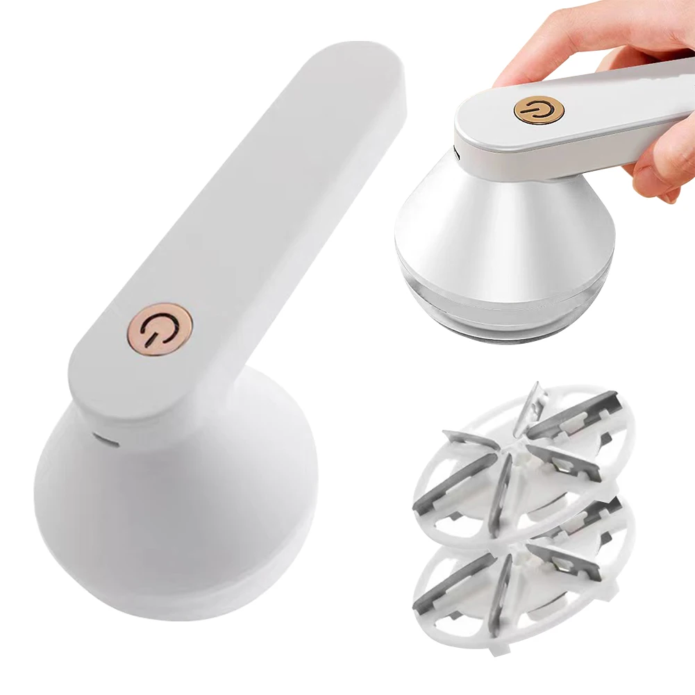 Elektryczny golarka do ubrań z ulepszoną konstrukcją sześciu ostrzy, przenośna, zasilana bateryjnie, idealna na podróże i do domu, z czasem pracy 4 godziny.