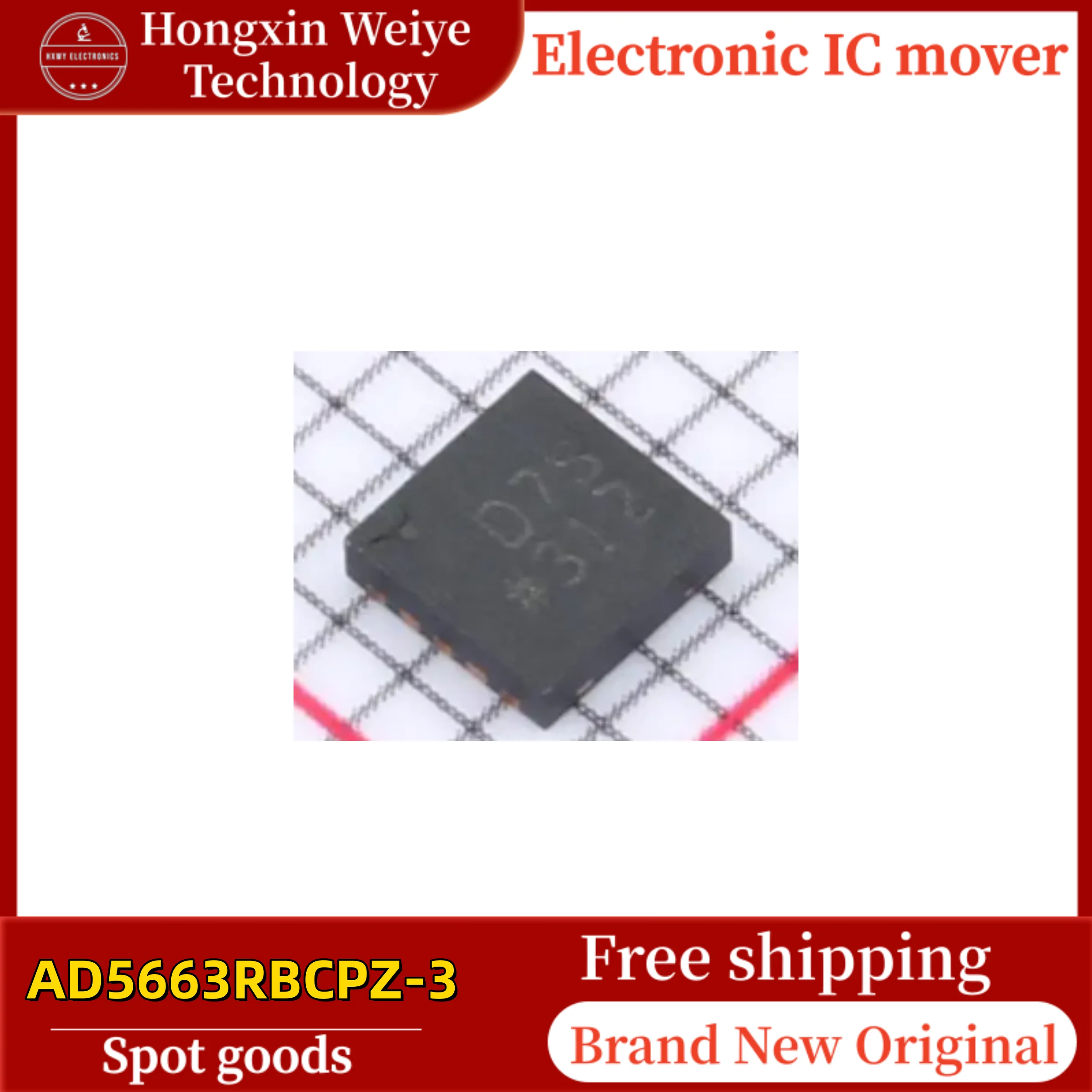

2/10 PCS AD5663RBCPZ-3 LFCSP-10 DAC Converter IC Brand New In Stock Free Shipping