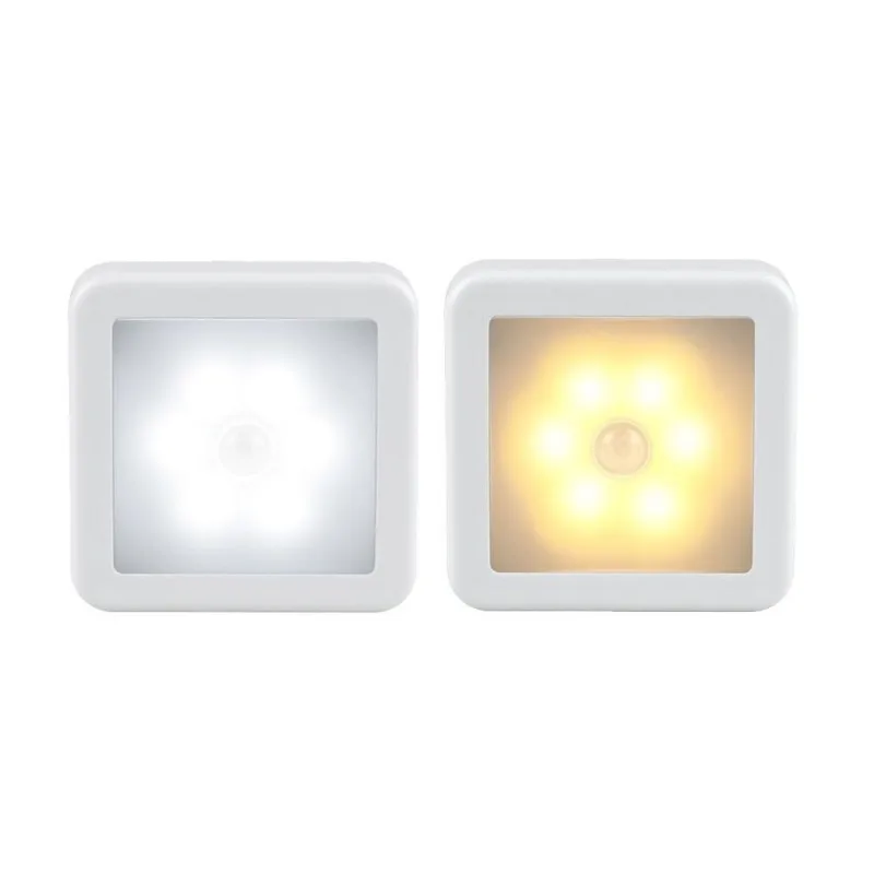 ไฟเซ็นเซอร์ LED ตรวจจับการเคลื่อนไหวตอนกลางคืนแบบอัจฉริยะชาร์จด้วย USB โคมไฟข้างเตียงใช้แบตเตอรี่สำหรับห้องโถง lampu penerangan rumah ในห้องน้ำ
