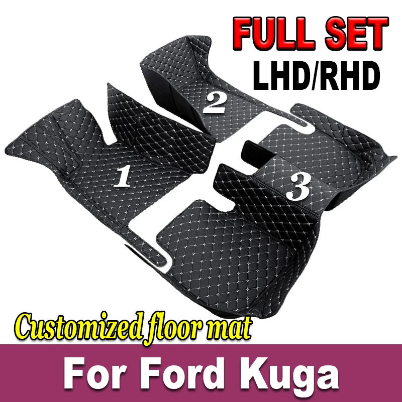 

Автомобильный коврик на заказ для Ford Kuga 2019-2023 Mustang 2015-2023 Equator 2021-2023, аксессуары для интерьера, искусственная кожа