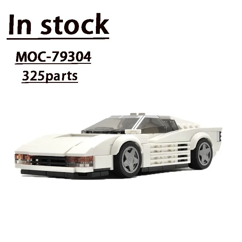 MOC-79304 Famous Movie Series, One of The Most Well-known Supercars, Assemble Building Block Model Children's Birthday Toy Gift