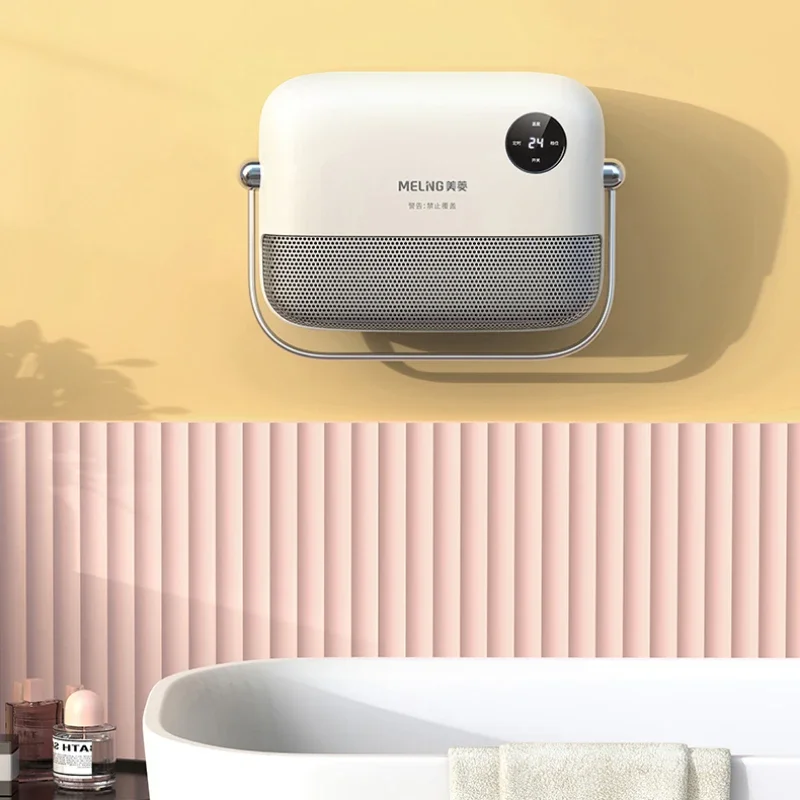 พัดลมไฟฟ้าแขวนผนังแบบไม่เจาะติดผนังเพื่อความปลอดภัยในห้องน้ำและประหยัดพลังงาน