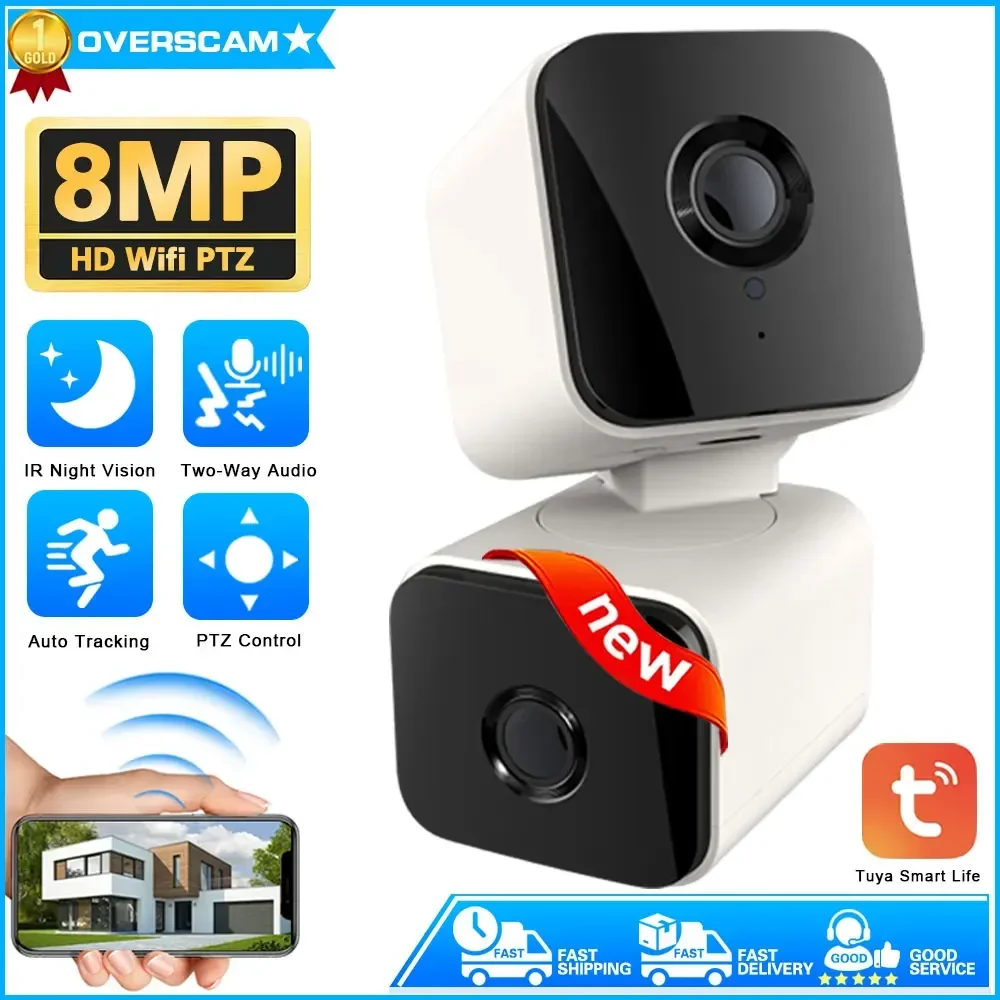 

4K 8MP Dual Lens All-round Monitoring WiFi IR Night Vision Outdoor Waterproof Wireless Ai Human Auto Tracking Security Camera