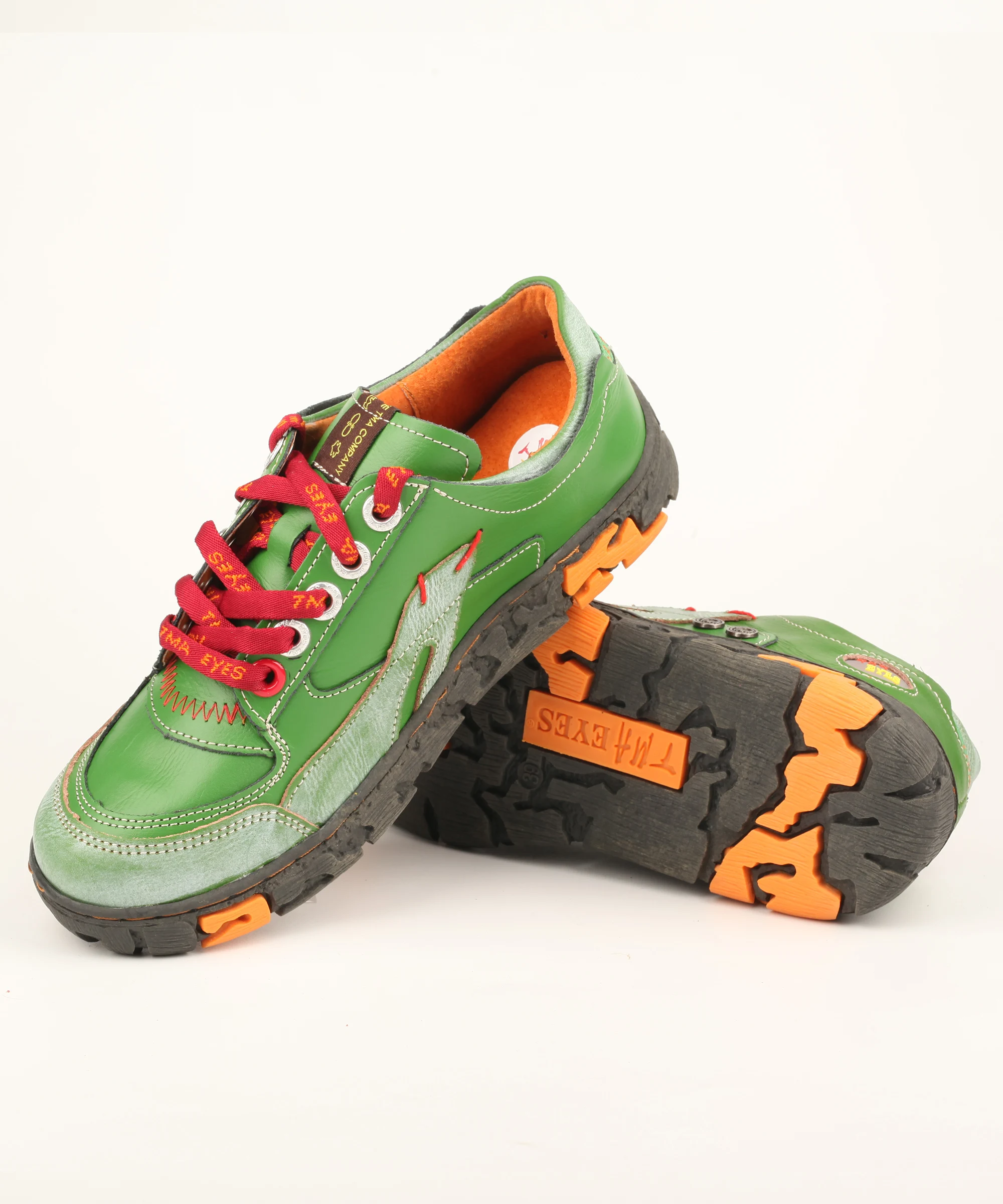 TMA AUGEN Echtem Leder frauen Flache Sneaker Schuhe Für Outdoor – Detail 5