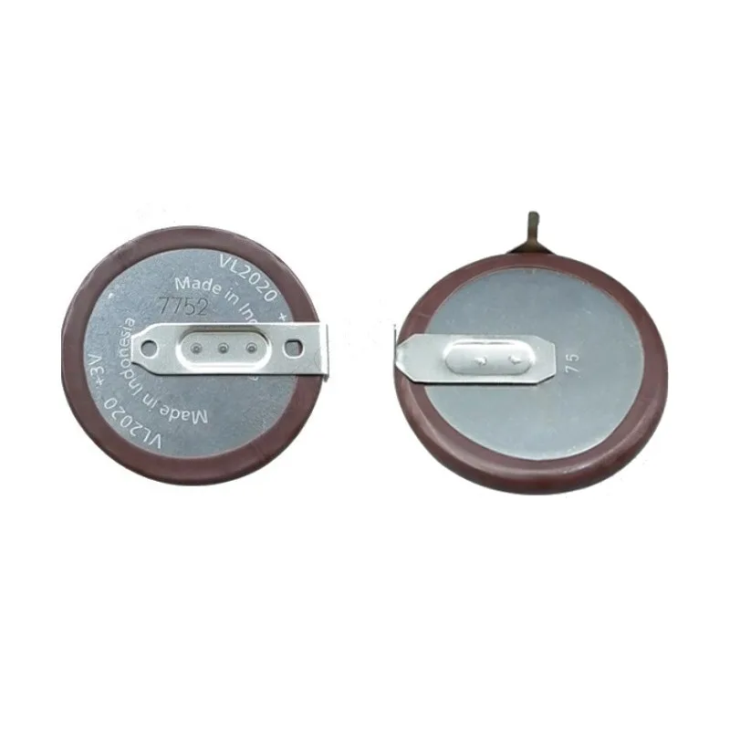 VL2020 3V 20mAh Rechargeable Button Battery with Pins for BMW Key Fob