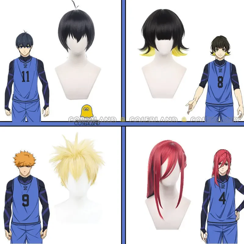 Anime blue lock no.11 fußball trikot isagi yoichi cosplay kostüm perücke chigiri hyouma sportswear team z no.4 bachira meguru men