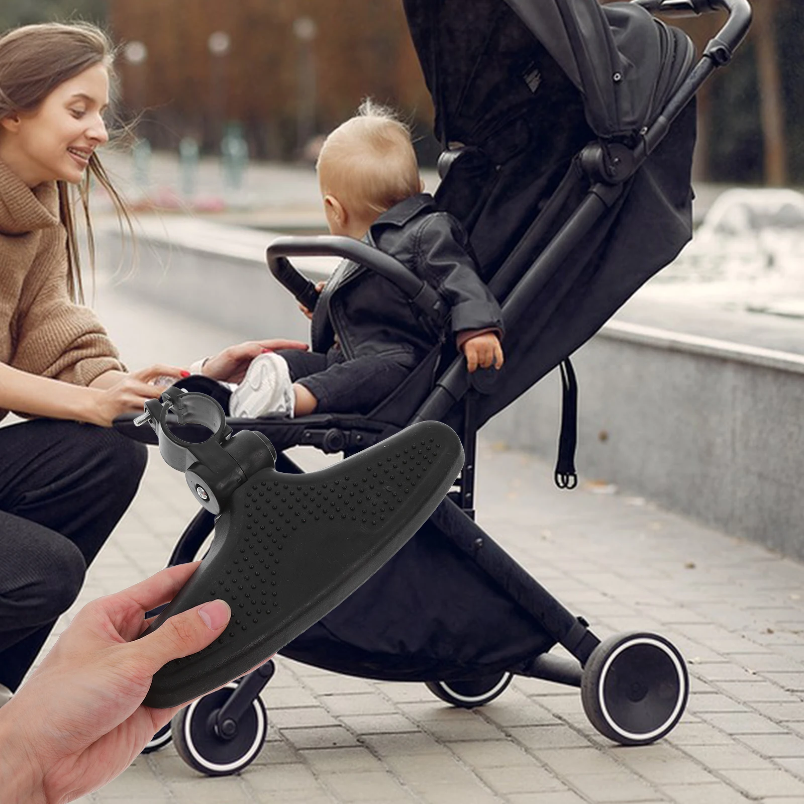 

Stroller Footrest Extension Footboard Pram Accessories Universal Plastic Leg Support Baby Stroller Pedal Long Term Use Easy