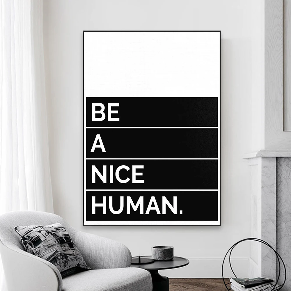 Black and White Art Poster Motivational Prints Large Canvas Poster Home Reading Room Canvas Painting Office Room Wall Art Decor