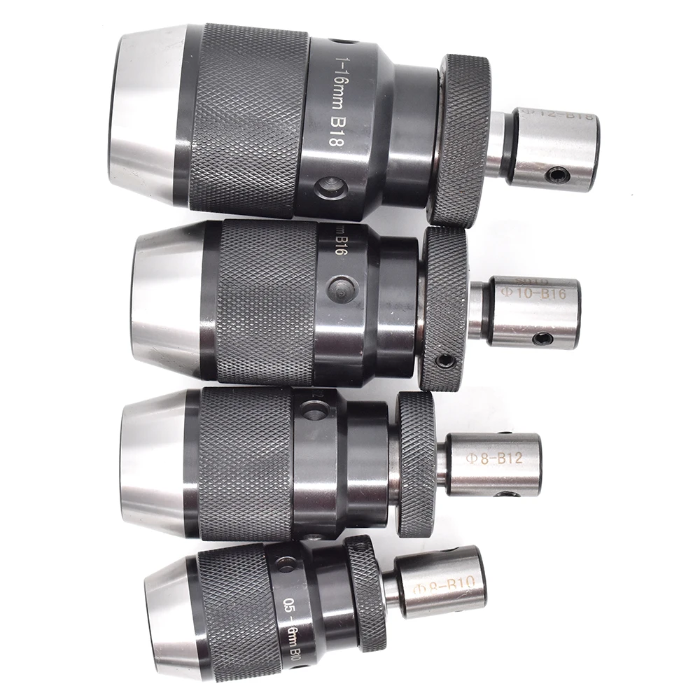 Imagem -02 - Mandril de Perfuração Keyless para Banco Tapper Auto-aperto Adaptador do Eixo do Motor Máquinas-ferramentas de Perfuração B16 B18 B12 B10