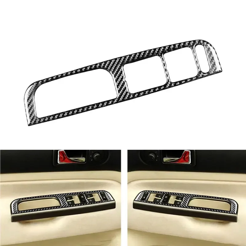 

Real Carbon Fiber Car Styling Door Window Lift Switch Button Frame Cover Trim For VW Golf 4 Jetta Bora MK4 R32 GTI 1999-2004