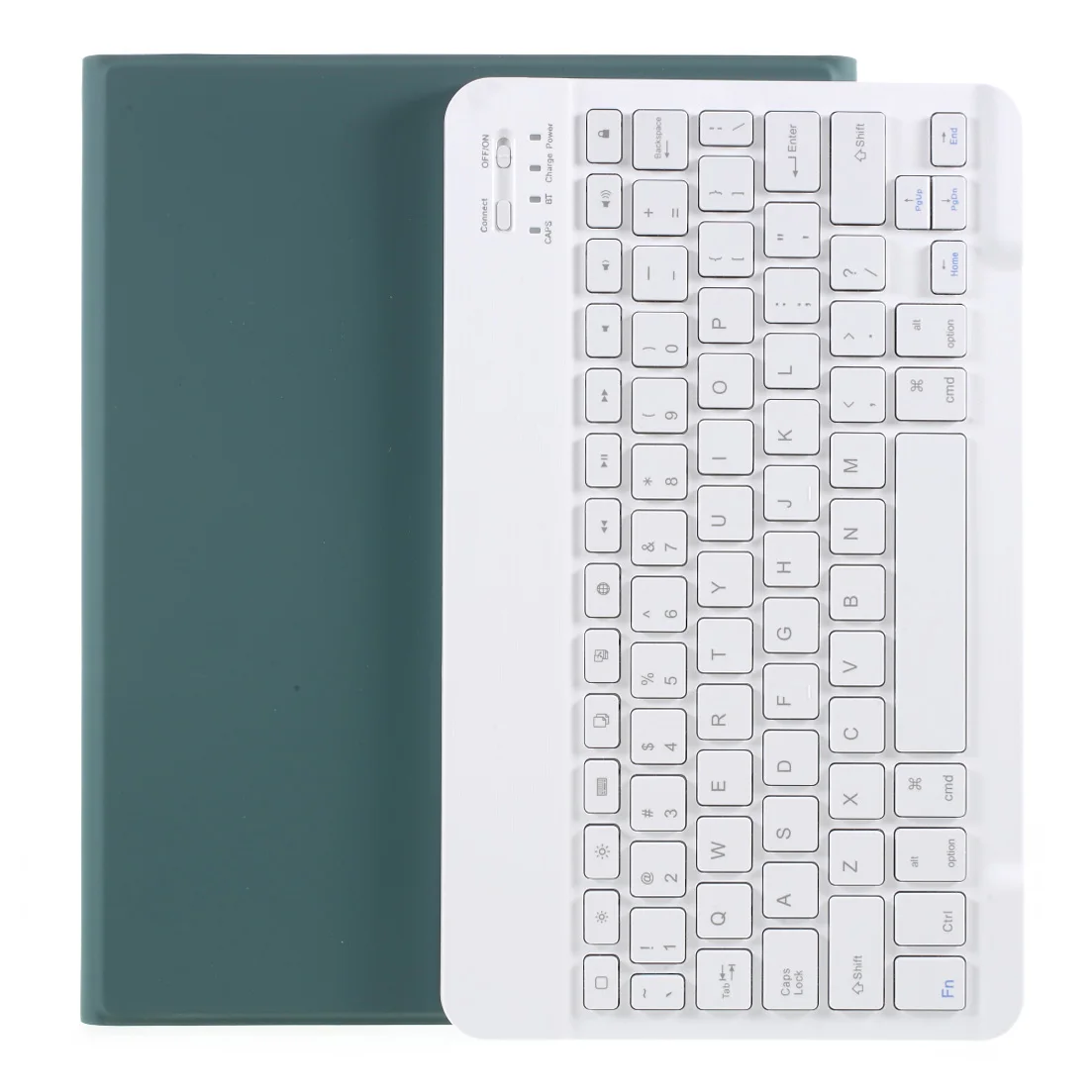 

For iPad Air (2022) / (2020) Bluetooth-compatible Wireless Keyboard Leather Case with Pen Slot - Midnight Green