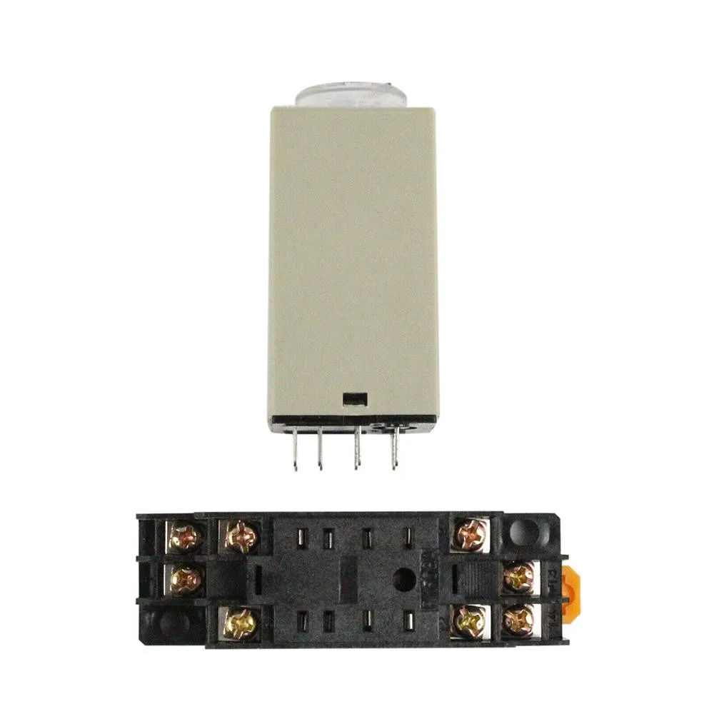 Time Relay Solid State Time Relay 10m 30m 1h Base for 1s 5s for 10s 30s 60s 50 60Hz DC12V Delay Timer for h3y 2 High