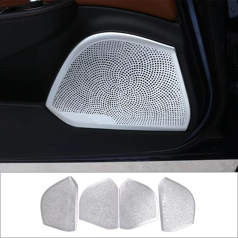 

Car Audio Speaker Cover Trim Door Loudspeaker Cover Trim For Alfa Romeo Giulia 2017 2018 2019 2020 Auto Interior Accessories