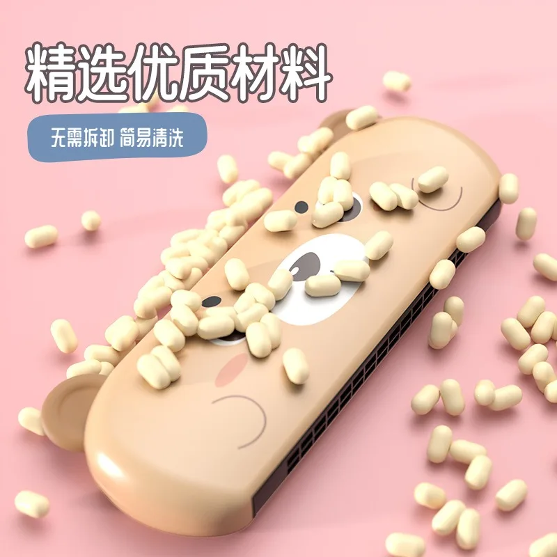 Armónica de dibujos animados para niños, instrumentos de introducción para principiantes, instrumentos de educación temprana, regalos para guardería, 1 ud.