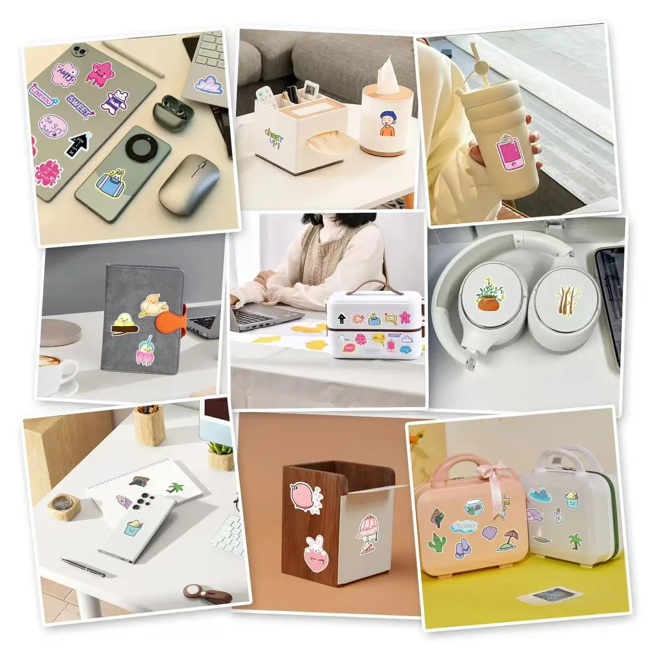 50 قطعة ملصقات تونغ تونغ الصحور للحيوانات المضحكة AI مجردة Brainrot مجردة الكرتون الشارات كول ملصق يدوي الصنع Gi #6