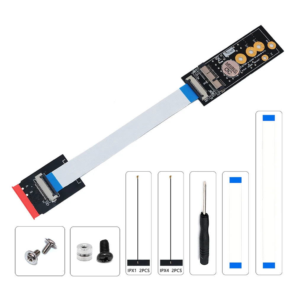 M.2 Wifi Adapter Key A+E to Wifi Card BCM94360CD BCM94331CD BCM943602CS BCM94360CS2 BCM943224PCIEBT2 for Apple Macbook Pro Air