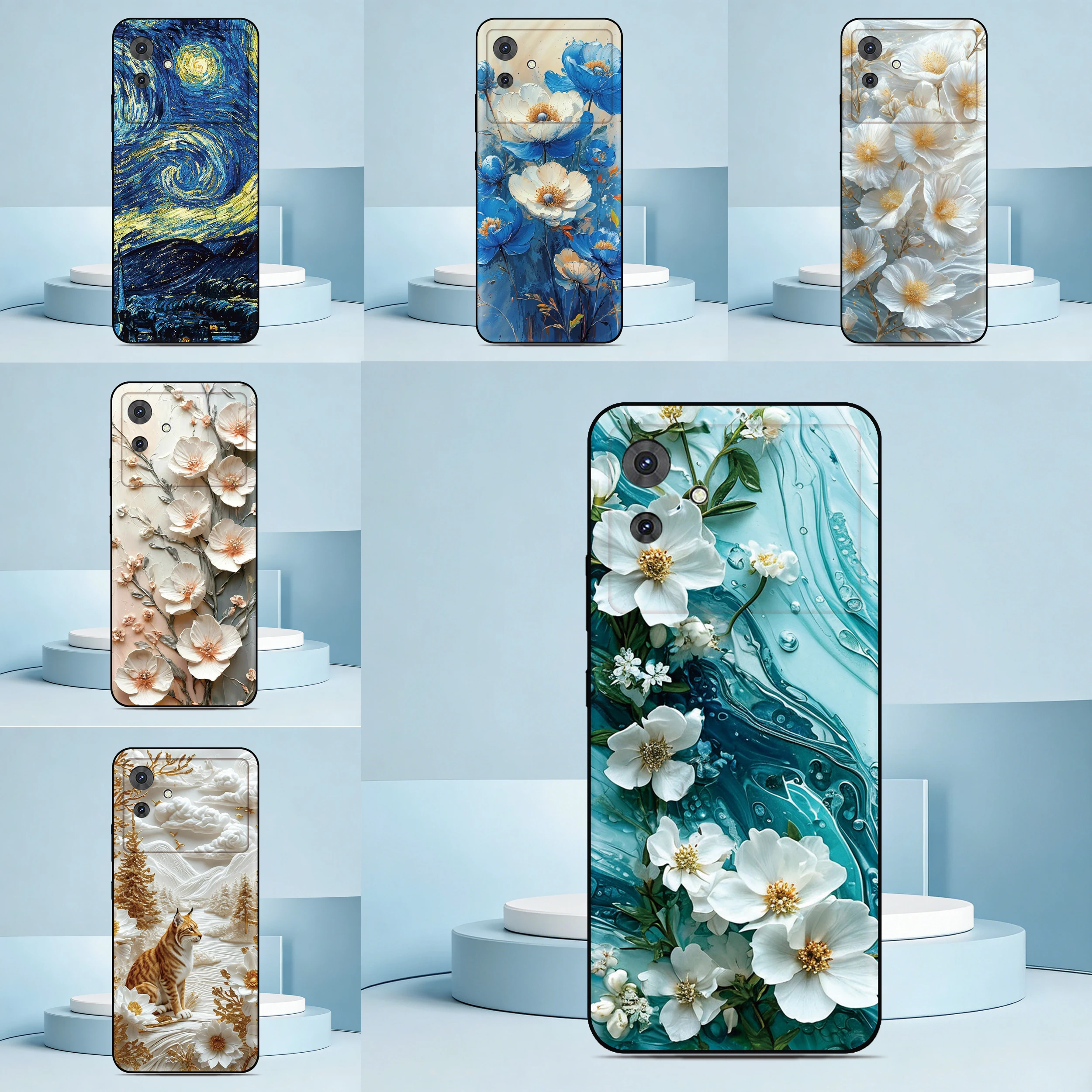 Painting Flower Floral Phone Case For Ulefone Note 20 19 18 Ultra 10 12 13 14 15 16 17 Pro 13P 12P 11P 10P Custom Picture Cover