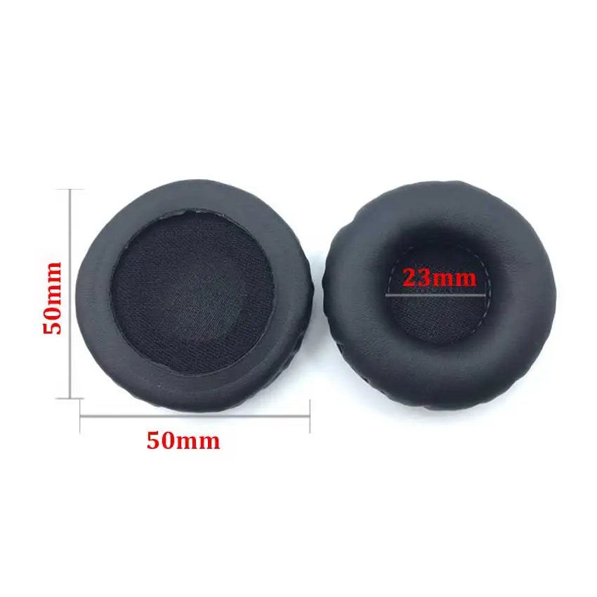 Almohadillas para los oídos, fundas para auriculares, cojín de espuma de cuero de esponja, 40mm, 50mm, 55mm, 60mm, 65mm, 70mm, 75mm, 80mm, 85/90/95/100/105/110mm, 1 Uds.