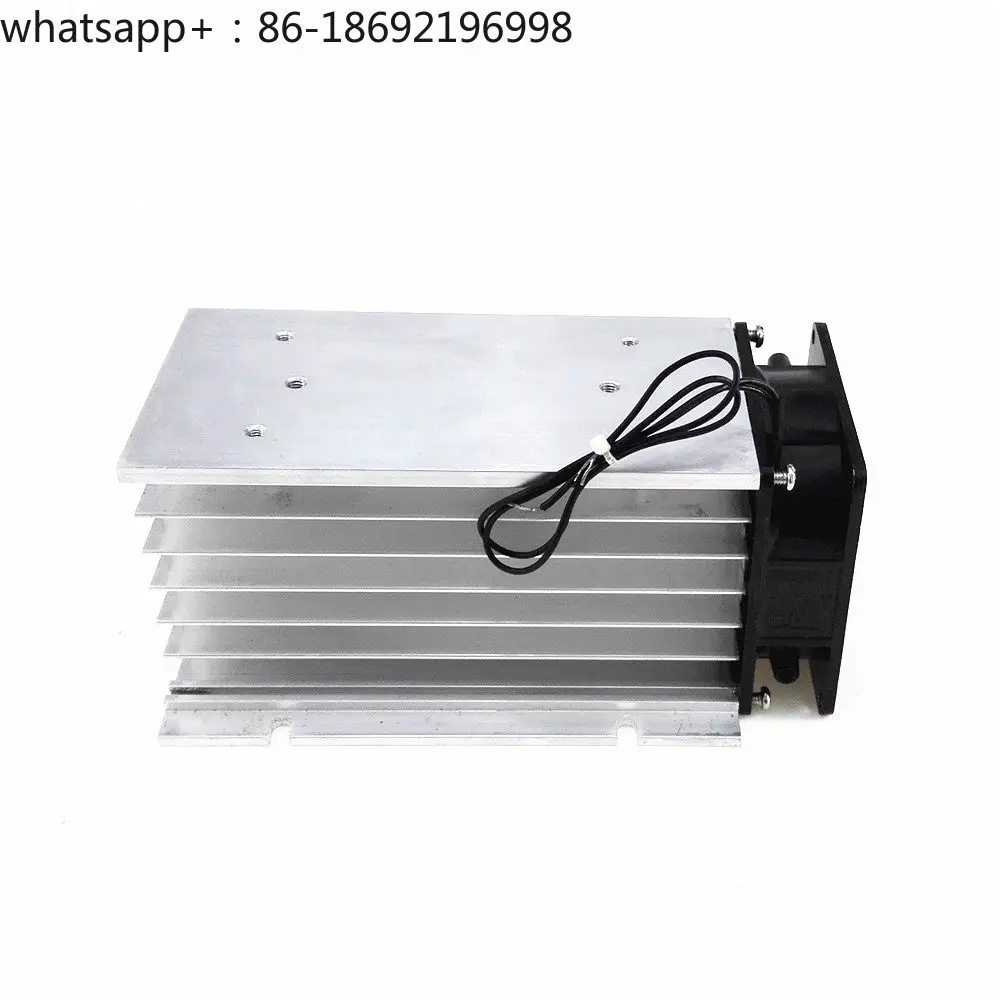 SCR Solid State Relay Matching Radiator Heat Sink Aluminum Heat Dissipation Base HS30150F Including Fan