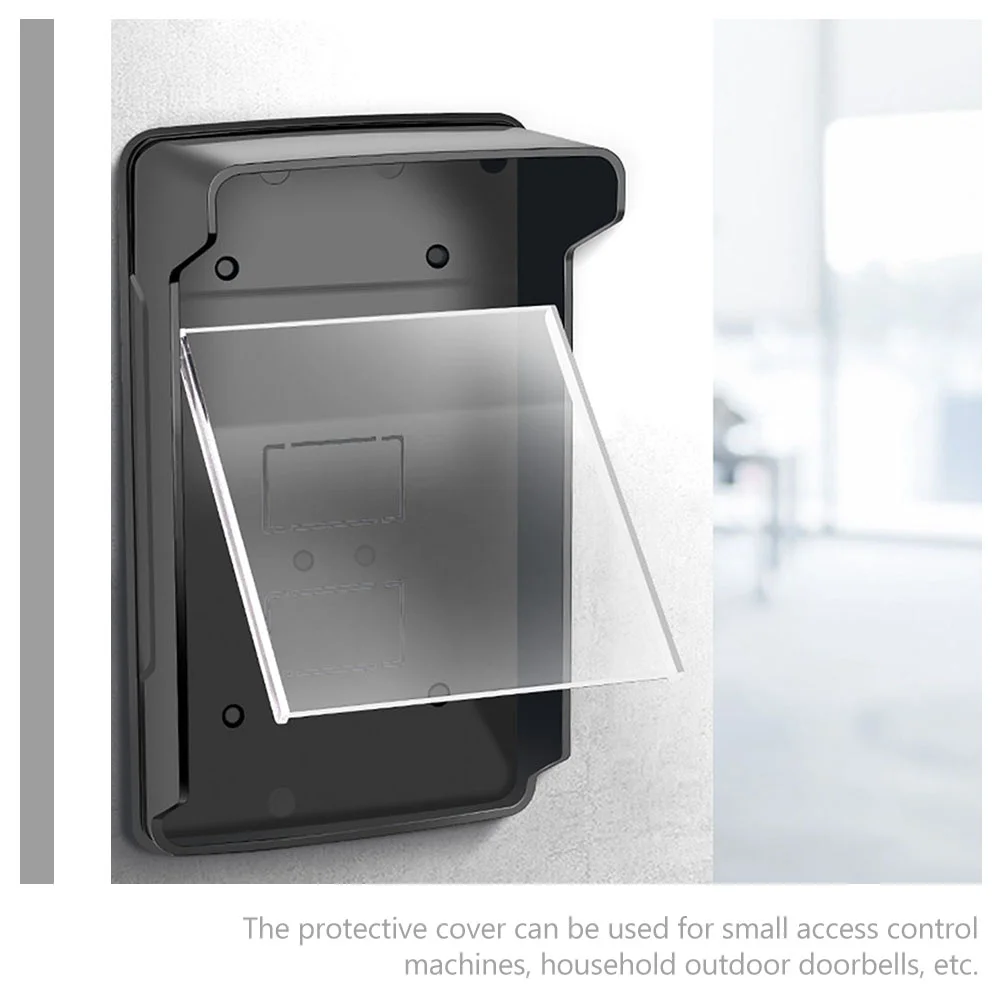 Cubierta impermeable timbre Control de acceso máquina Protector inalámbrico plástico huella digital Shell