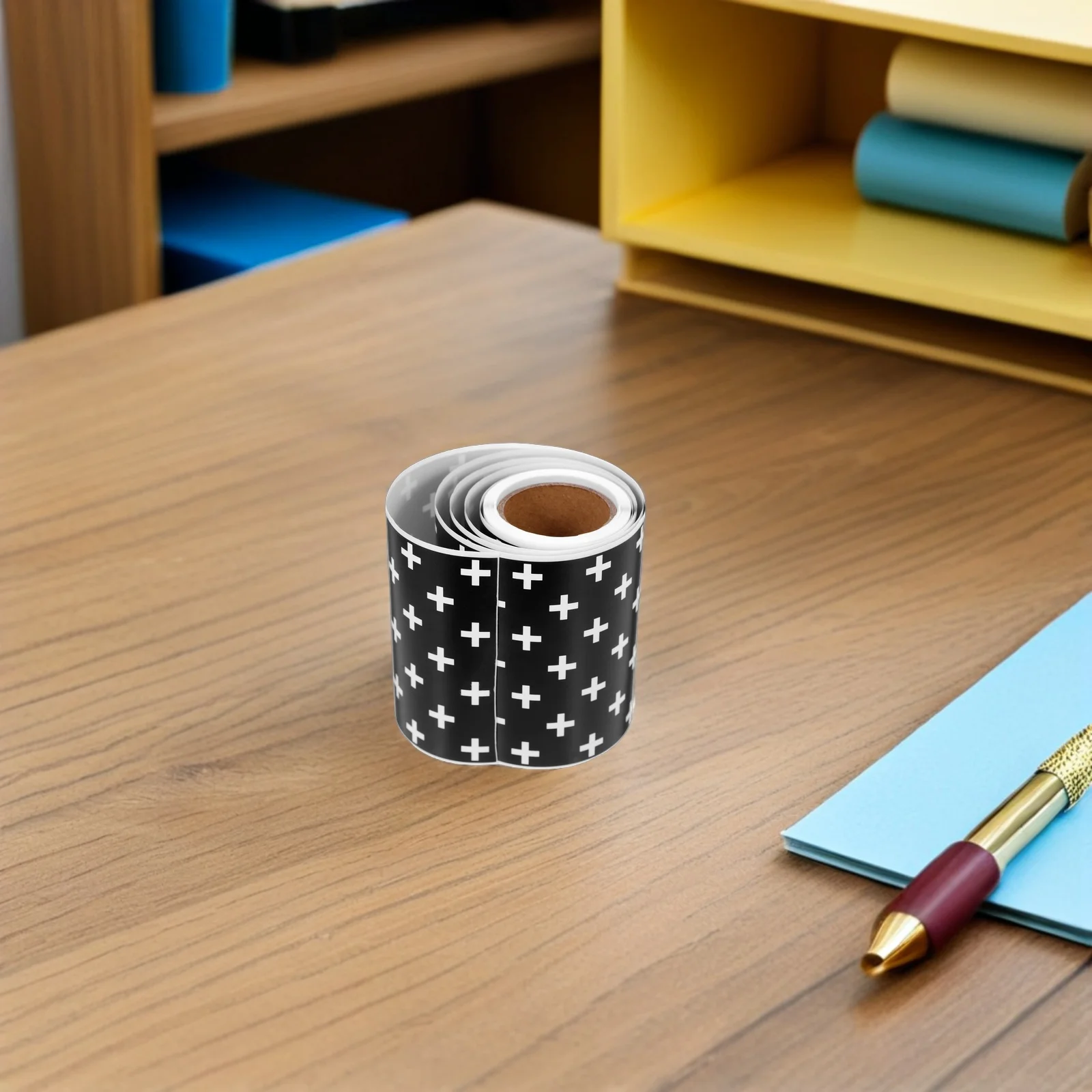 

1 Roll Blackboard Decorative Stickers 5M Scalloped Cross Pattern Border Trim For Classroom Bulletin Board Crafts Chalkboard Wall