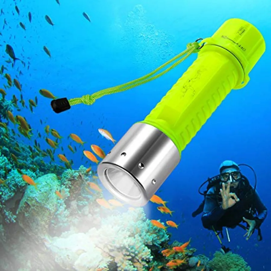 1100 Lumen Waterproof Diving Flashlight for Scuba