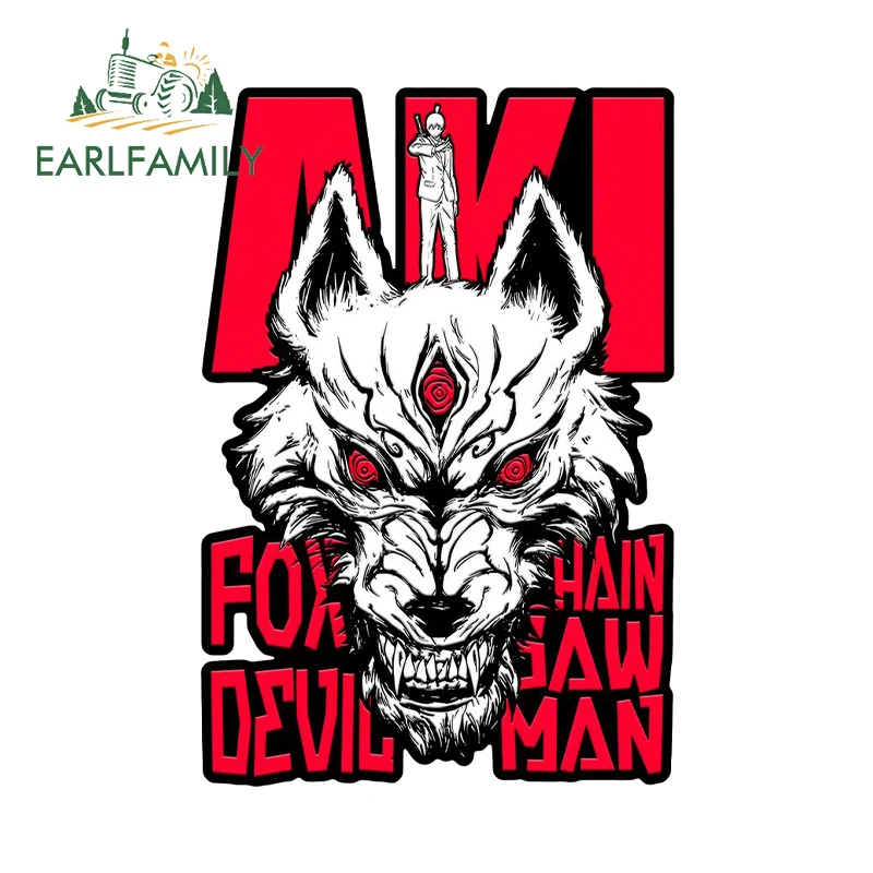 

EARLFAMILY аниме Okkotsu Yuta автомобильные наклейки привлекательные огромные графические дизайнерские наклейки с изображением головы лисы креативные водонепроницаемые автомобильные аксессуары