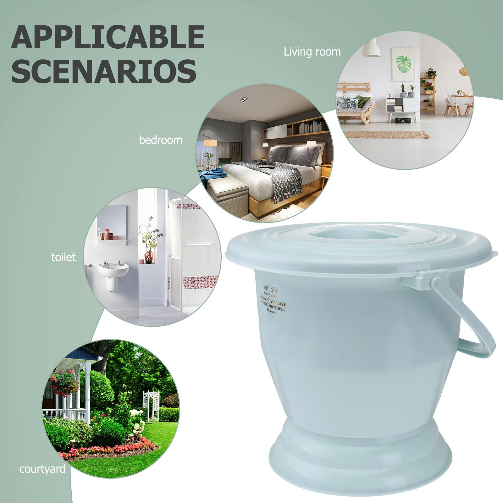 1 قطعة يده صوان المحمولة السرير عموم لكبار السن الأطفال الحوامل الكبار دائم Pp البلاستيك الغبار ليلة البول وعاء المنزلية #5