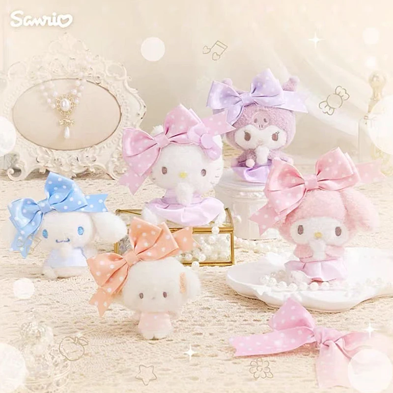 

10 см Sanrios плюшевые игрушки куклы персонажи аниме Hellokittys Kuromi мягкий плюшевый брелок кулон японский стиль подвесной декор подарок
