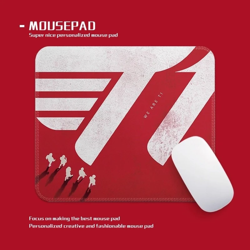 

Коврик для мыши T1 Champions, резиновый коврик для мыши Six-Crown Champion для игр/офисного компьютера, коврик для мыши на заказ