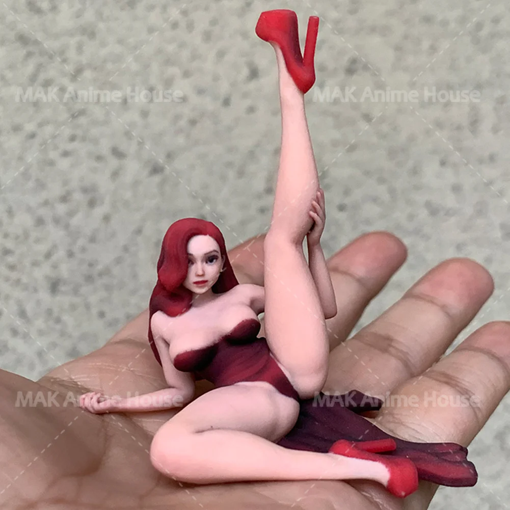 

Exquisite Facial Painted 1/16 1/18 1/12 Sexy Rabbit Jessica Red High Heels Figure Hyperrealism Model Scene Creative Toys