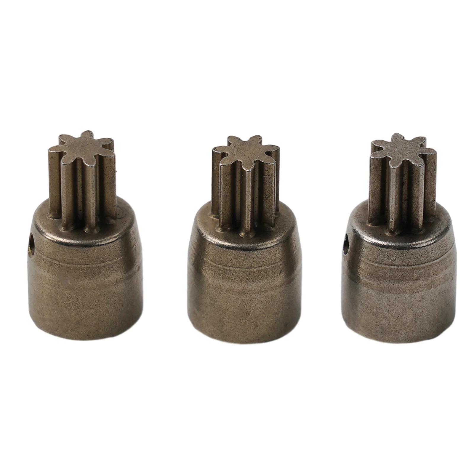 3 Piece Set of 7 Teeth Sleeve Gears for 2106 Brushless Electric Wrench Motors Metal Construction Approx 18.5mm Length