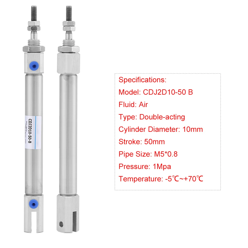 Air Cylinder  Acting Air Cylinder  Stainless Steel  Acting Stoke 50mm / 2inch Air Pneumatic Cylinder . 1Mpa