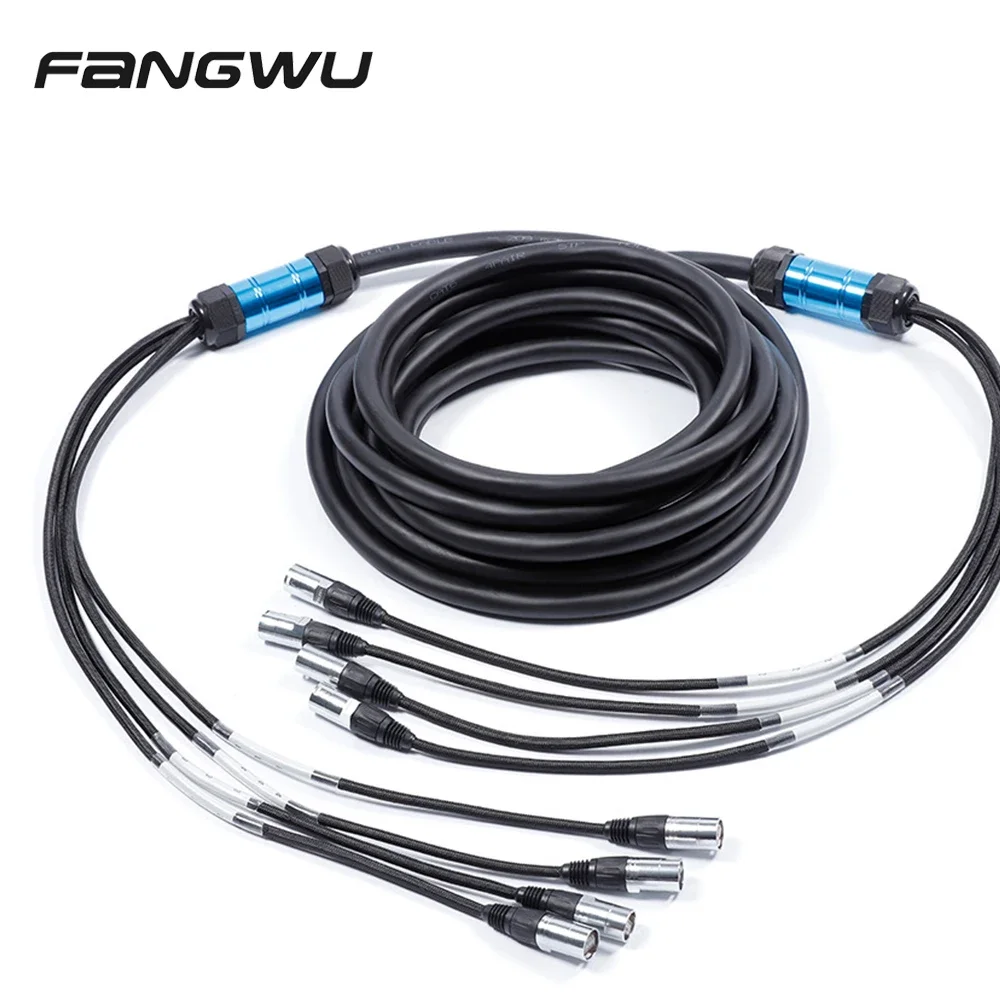 4ch Cat6 With Shielding Network Cable Rj45 Ethernet Snake Performance Stage Audio and Video Network Control Line