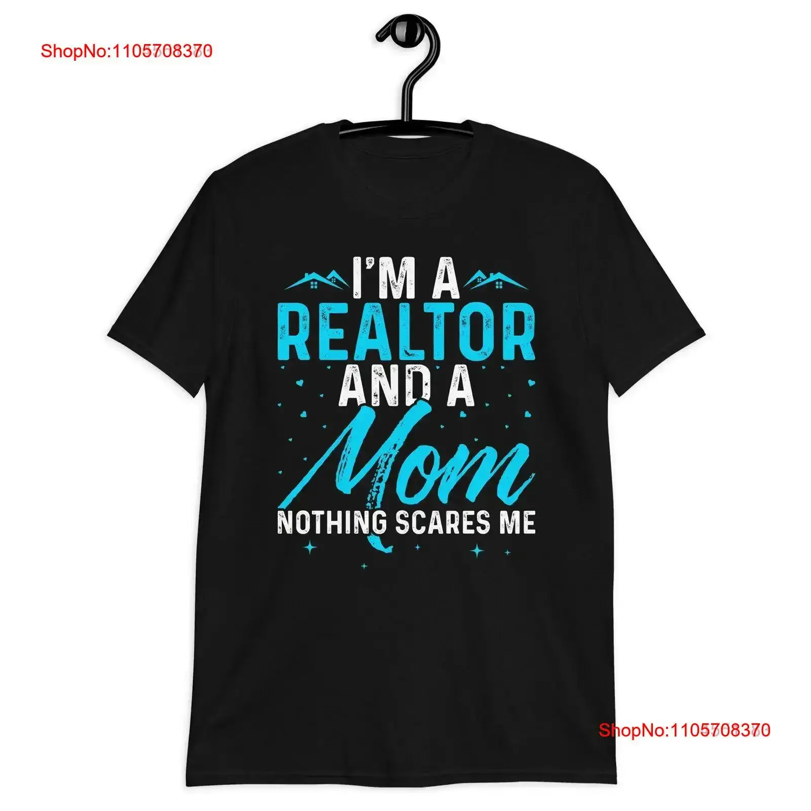 Im a Realtor and Mom Nothing Scares Me T Shirt vintage Washed fashion Stylish Comfortable Casual homme designer clothes Unisex